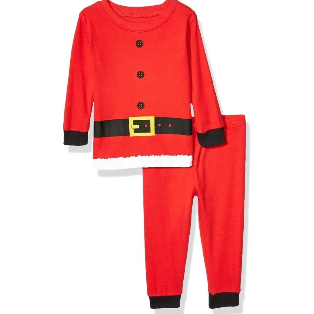 Carter's Christmas NEW Boys Pajamas 12 Lot Of 2 Santa‎